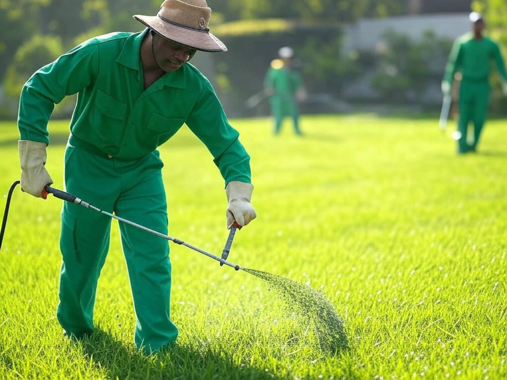 Fertilization and weed cntrol